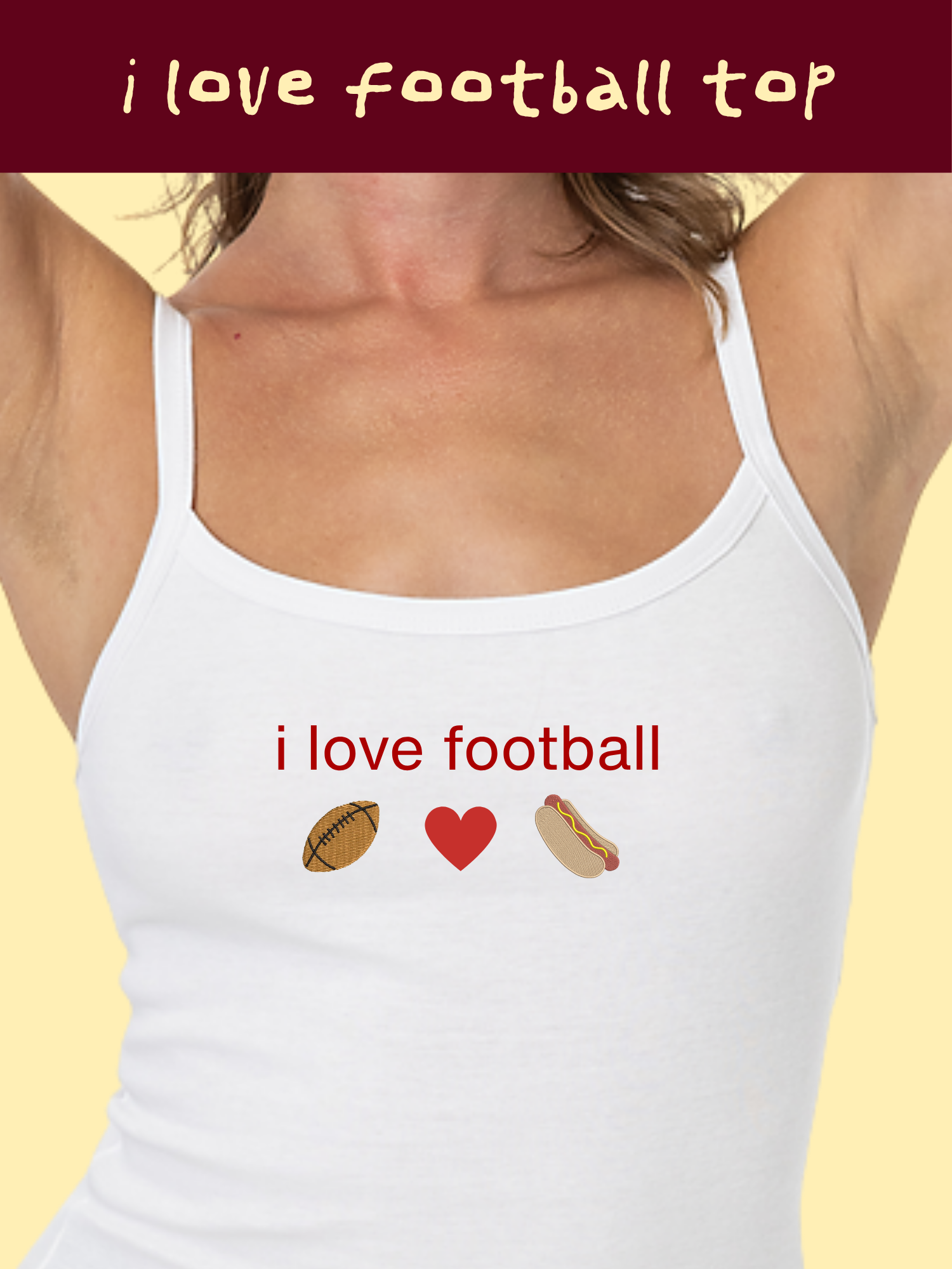 The I Love Football Icon Top
