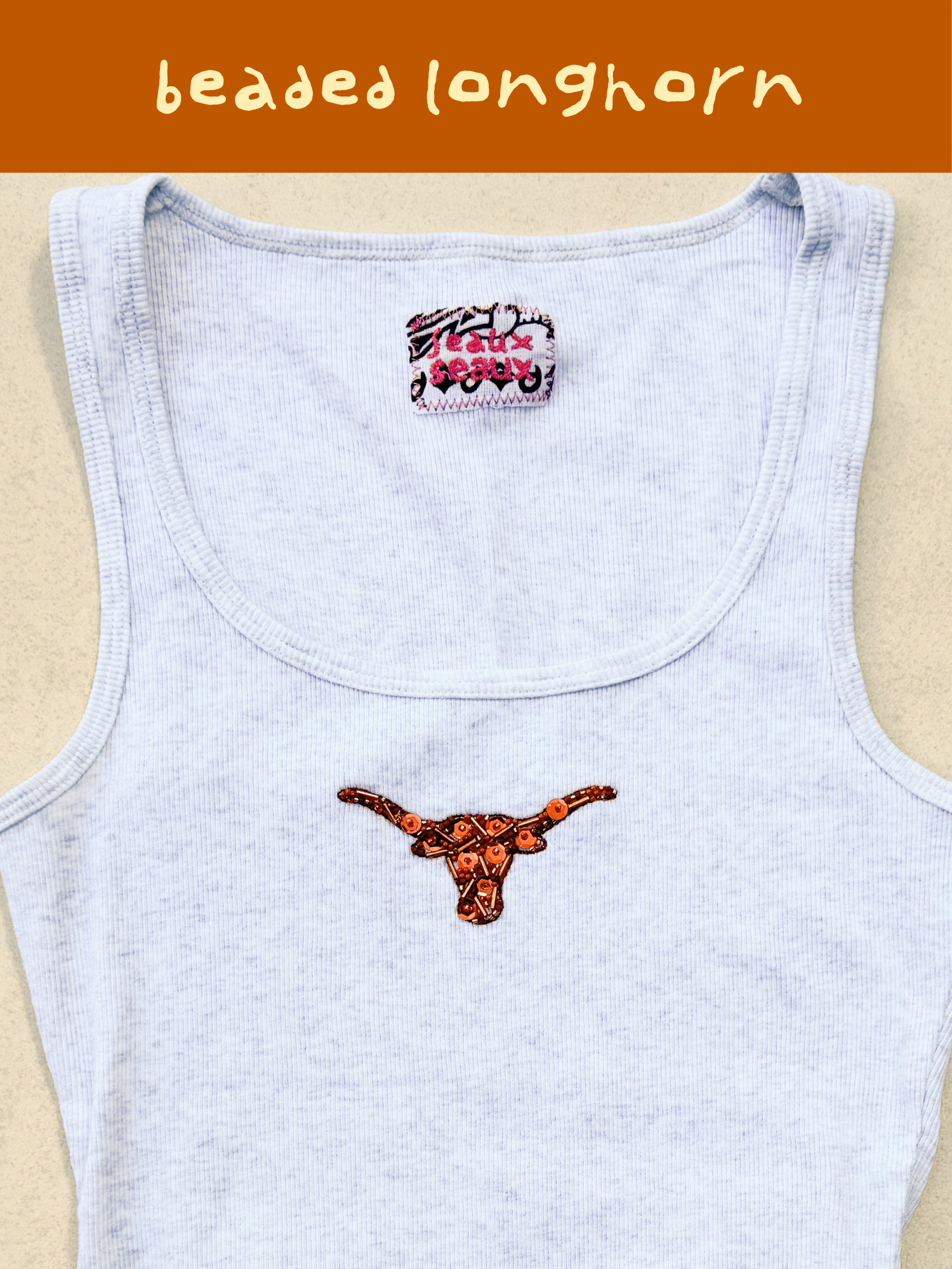 The Beaded Longhorn Top