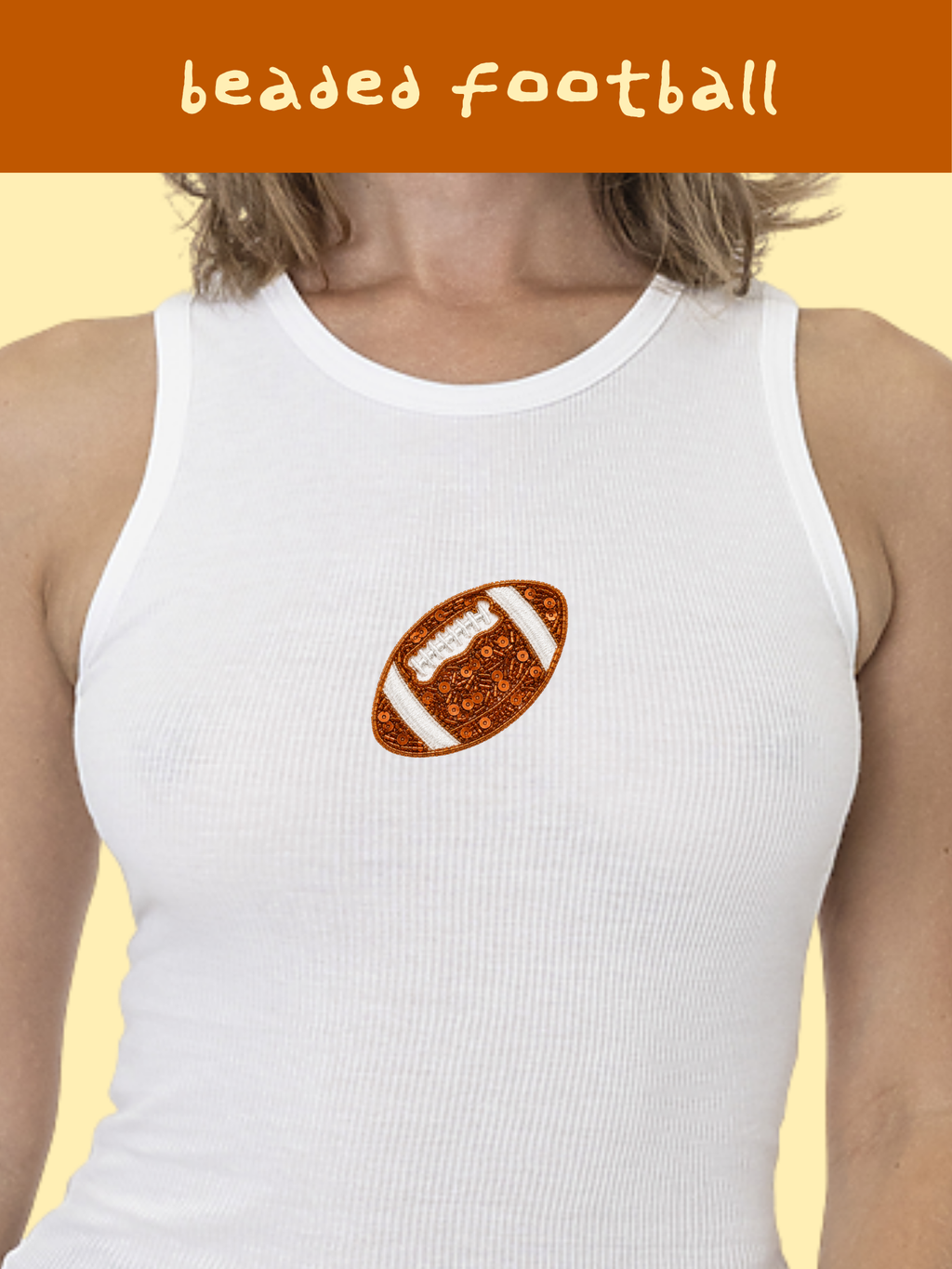 The Beaded Football Top