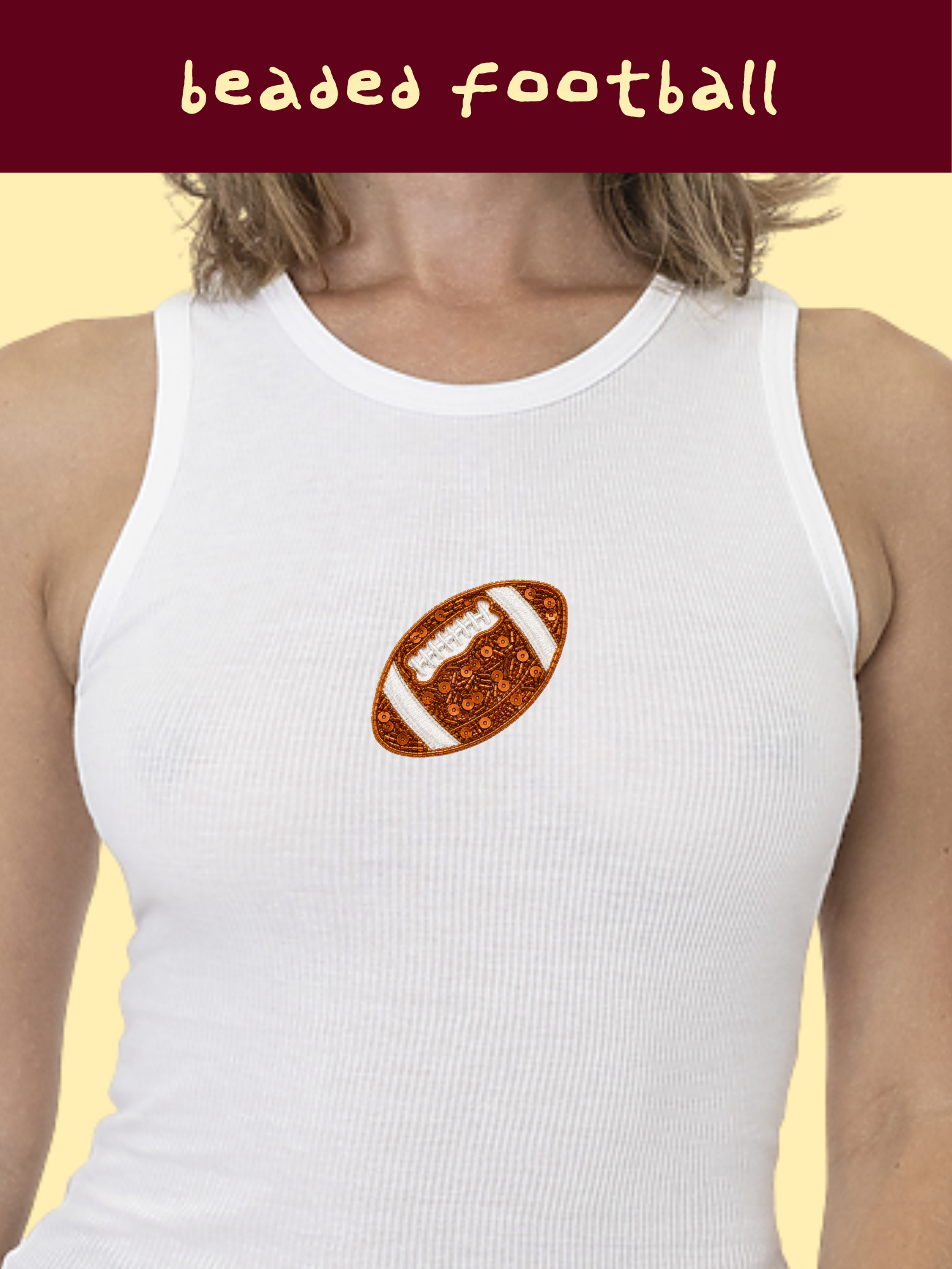 The Beaded Football Top