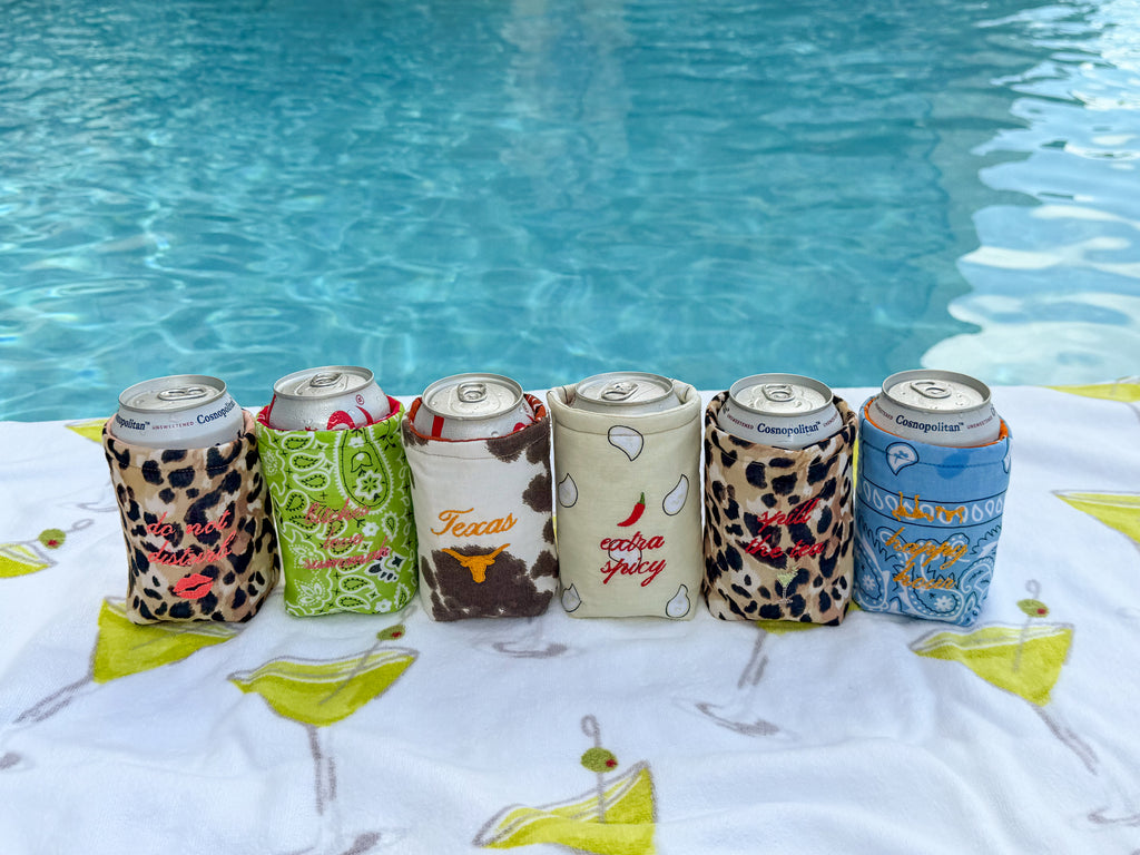 Happy Hour Embroidered Koozie