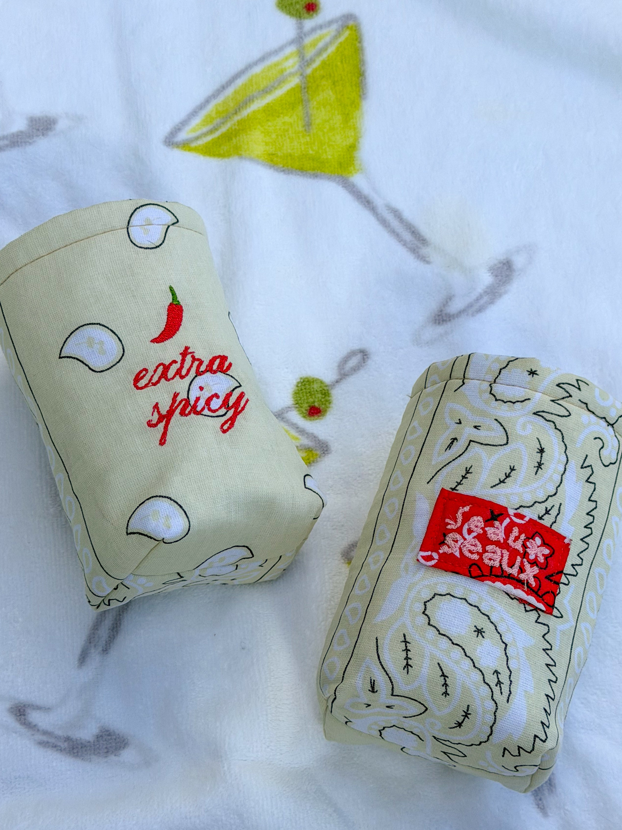 Extra Spicy Embroidered Koozie