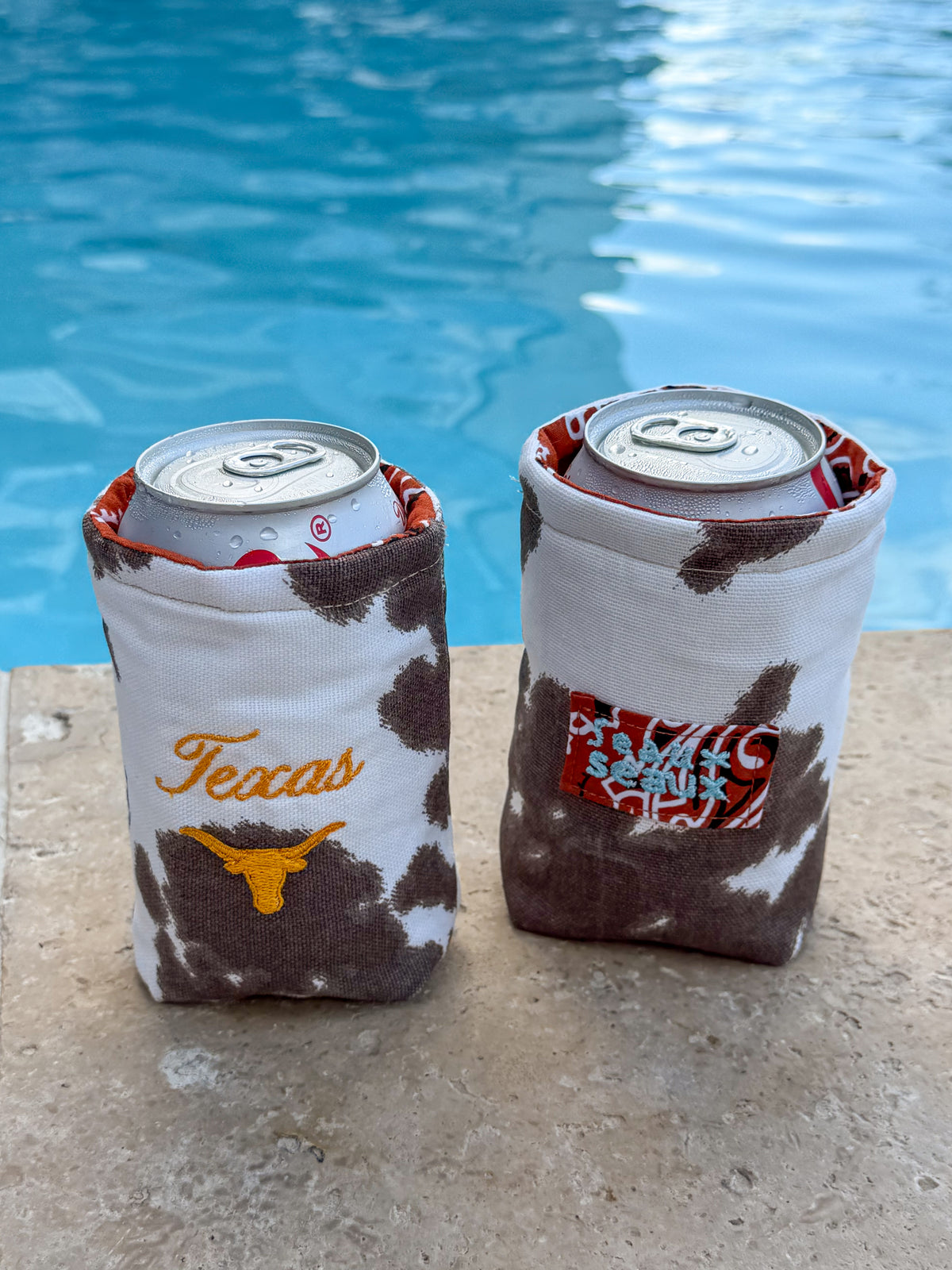 Texas Embroidered Koozie