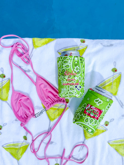 Bitches Love Summah Embroidered Koozie